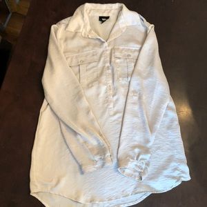 Mossimo XS beige collared shirt